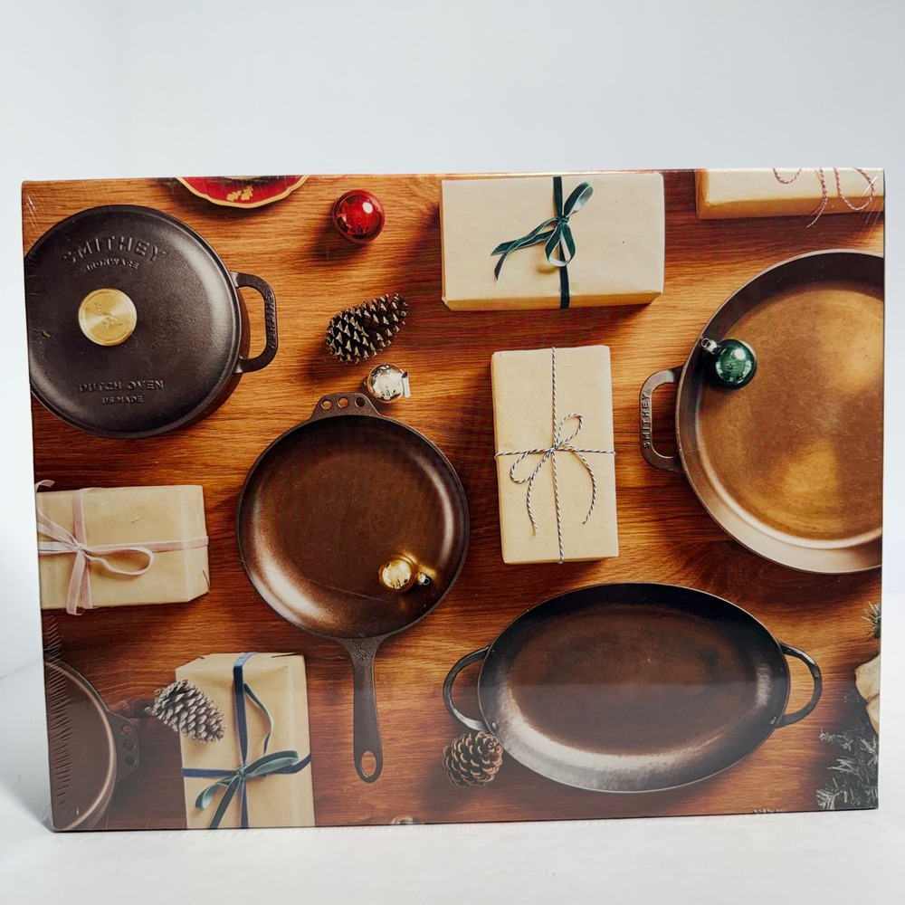 Smithey Cast Iron Cookware Puzzle Holiday Festive 500 Piece New Sealed
